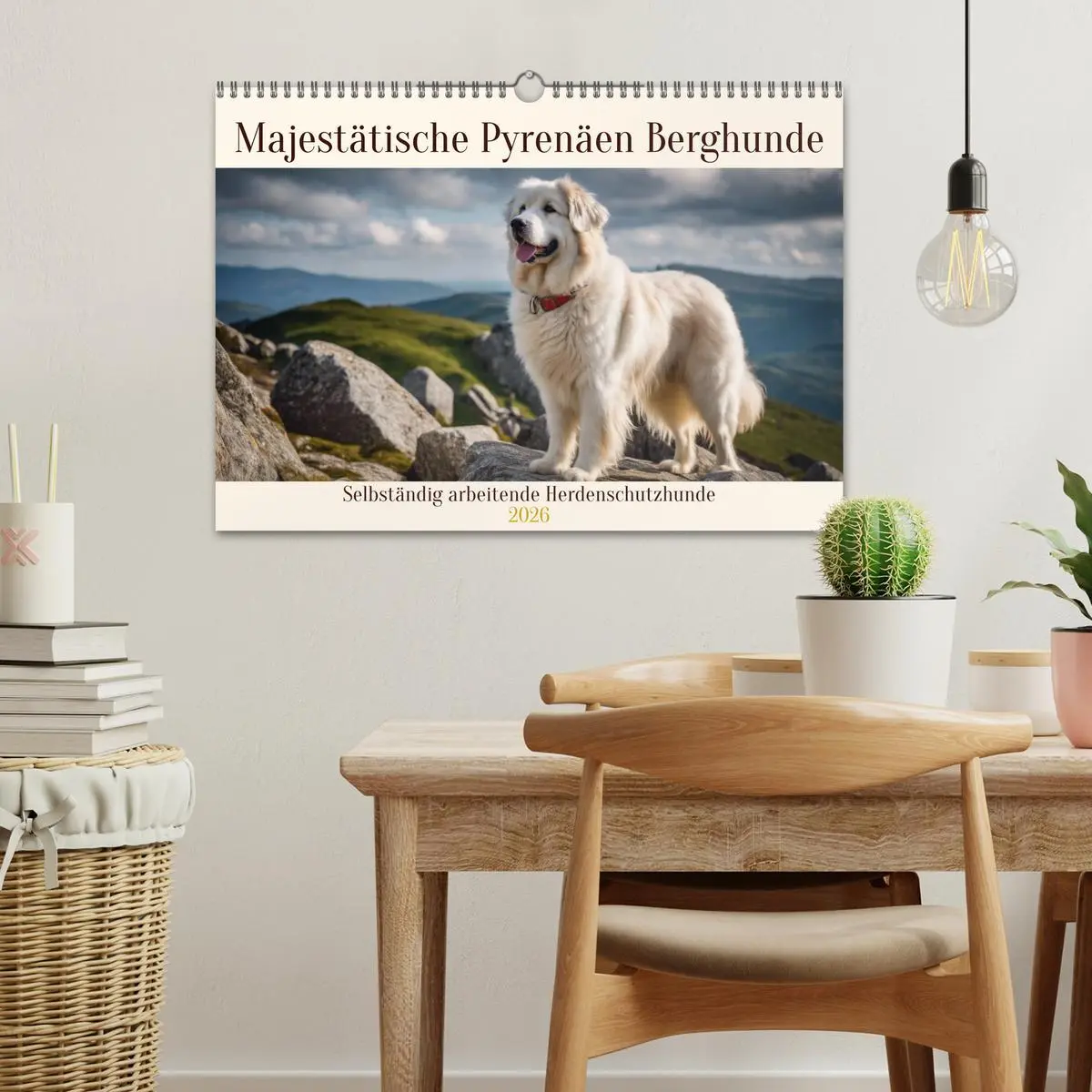 Bild: 9783457400159 | Majestätische Pyrenäen Berghunde (Wandkalender 2026 DIN A3 quer),...