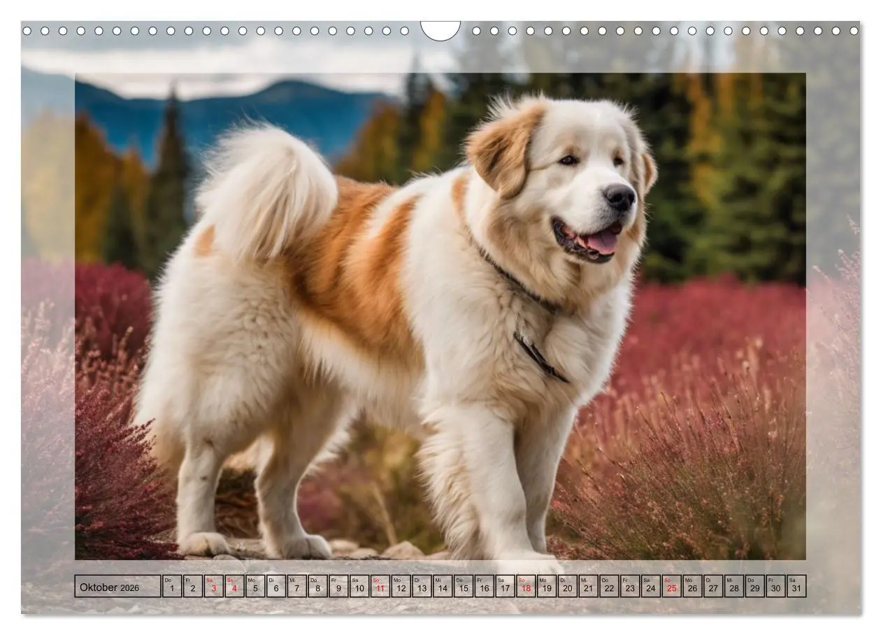 Bild: 9783457400159 | Majestätische Pyrenäen Berghunde (Wandkalender 2026 DIN A3 quer),...
