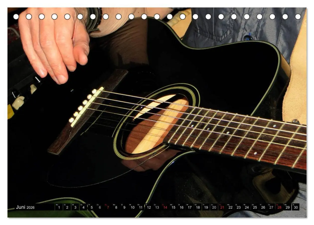 Bild: 9783457950159 | JAZZGITARREN in Szene gesetzt (Tischkalender 2026 DIN A5 quer),...