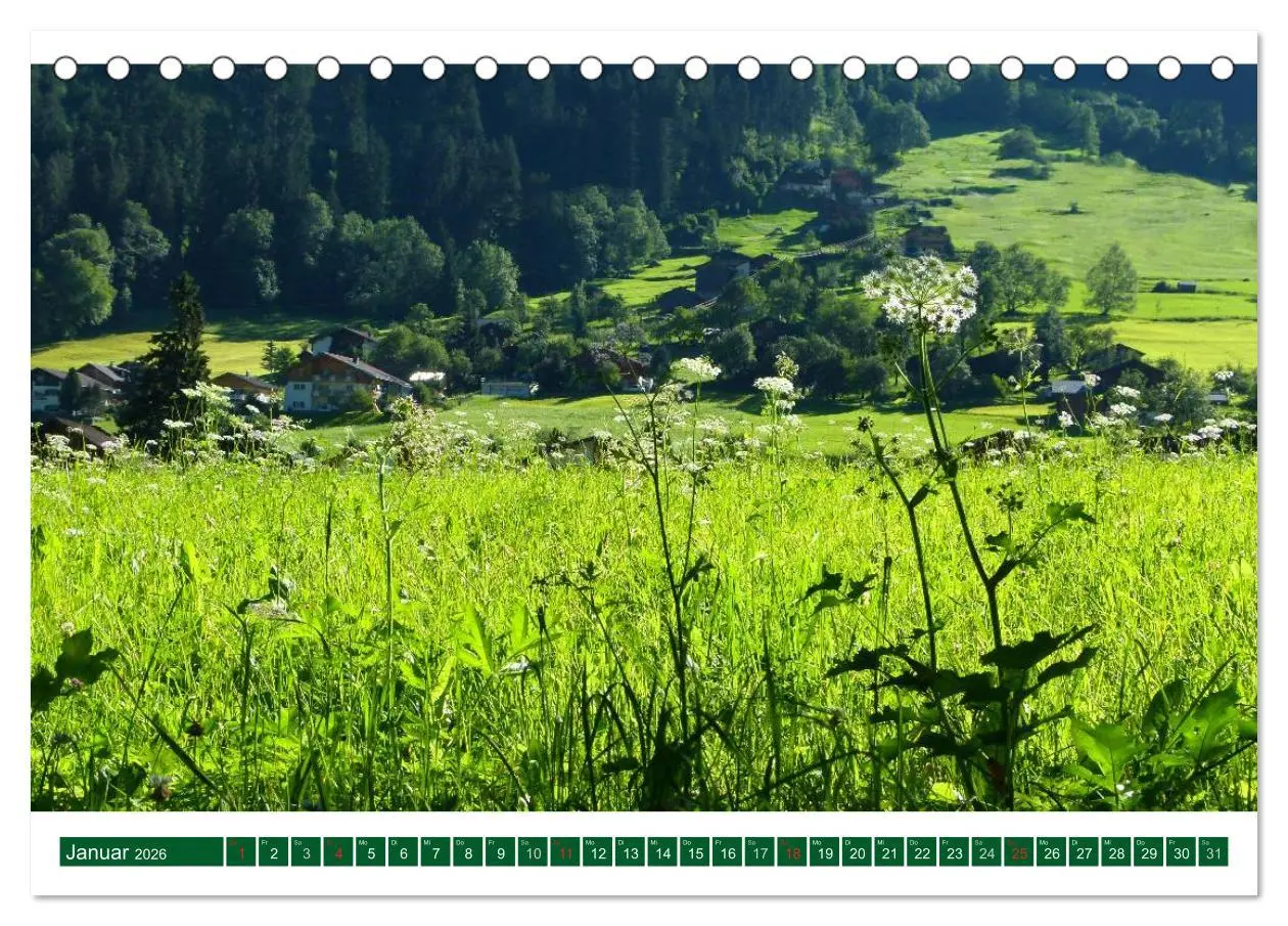Bild: 9783516110159 | Montafon (Tischkalender 2026 DIN A5 quer), CALVENDO Monatskalender