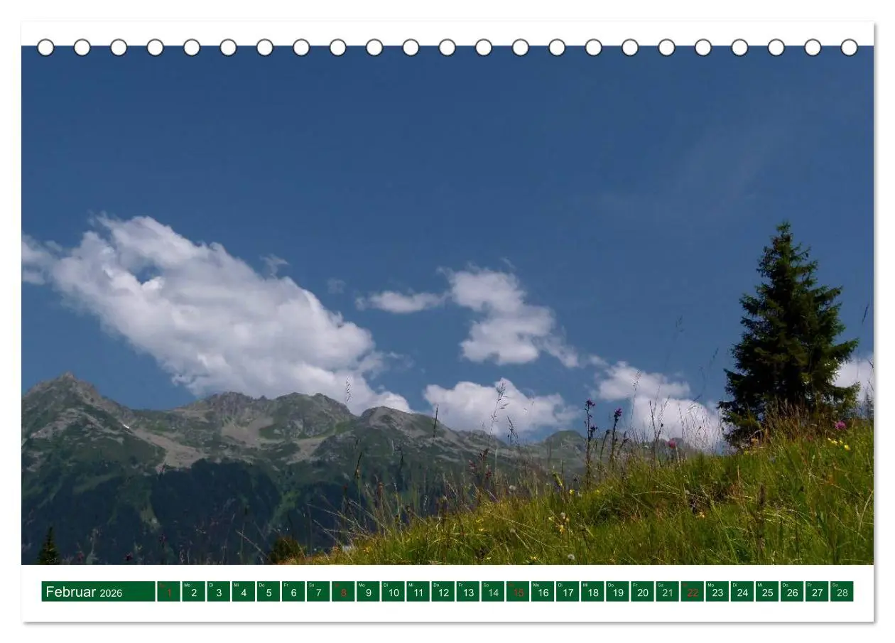 Bild: 9783516110159 | Montafon (Tischkalender 2026 DIN A5 quer), CALVENDO Monatskalender