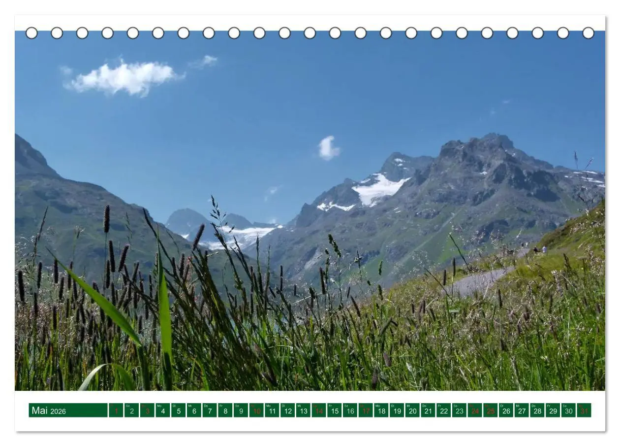 Bild: 9783516110159 | Montafon (Tischkalender 2026 DIN A5 quer), CALVENDO Monatskalender