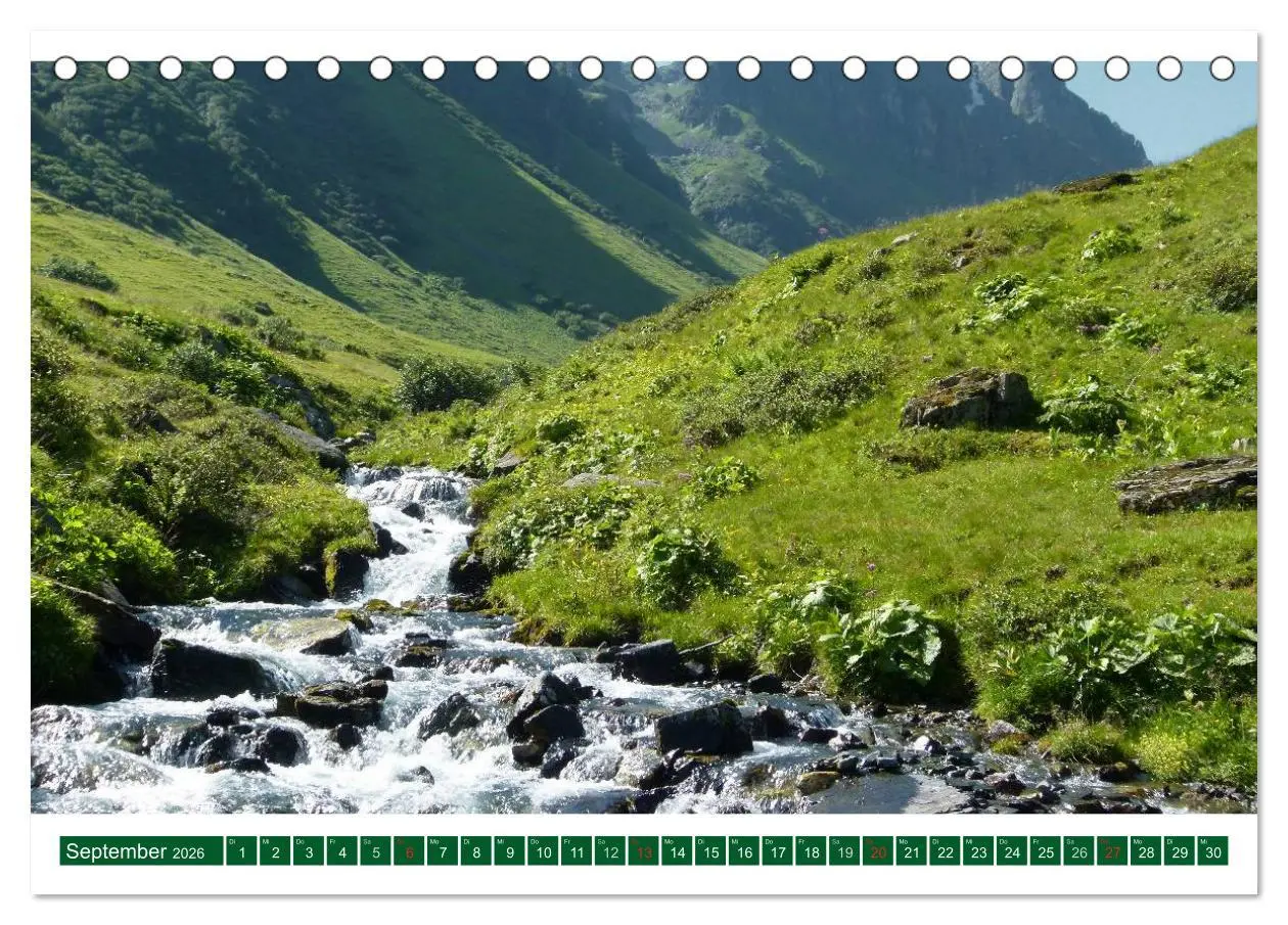 Bild: 9783516110159 | Montafon (Tischkalender 2026 DIN A5 quer), CALVENDO Monatskalender