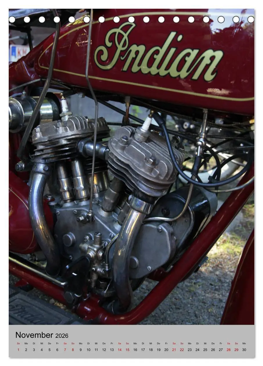Bild: 9783516420159 | Motorrad Oldtimer - Motoransichten (Tischkalender 2026 DIN A5...