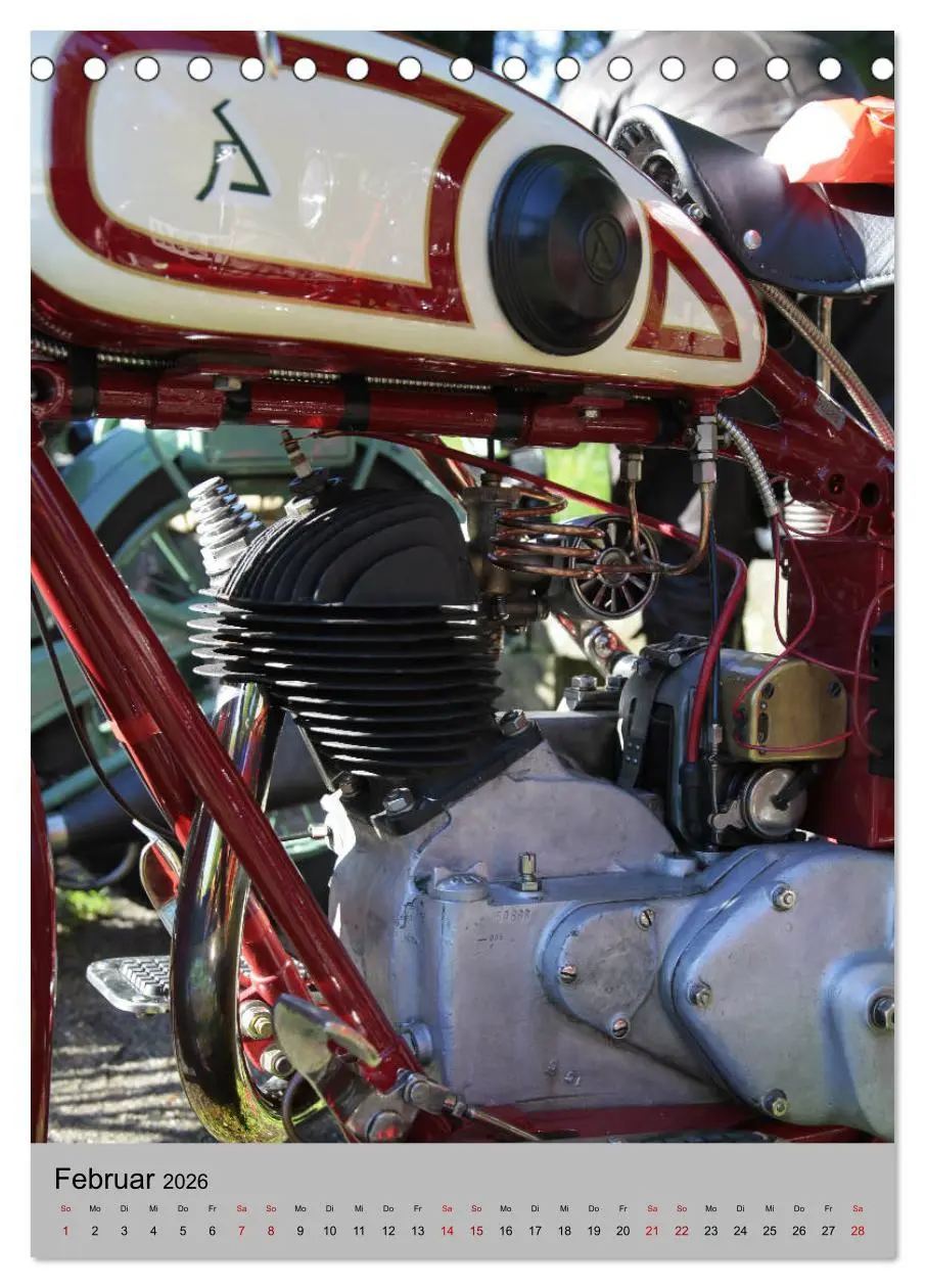 Bild: 9783516420159 | Motorrad Oldtimer - Motoransichten (Tischkalender 2026 DIN A5...