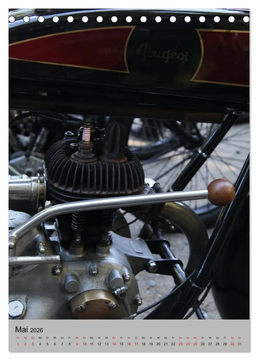 Bild: 9783516420159 | Motorrad Oldtimer - Motoransichten (Tischkalender 2026 DIN A5...