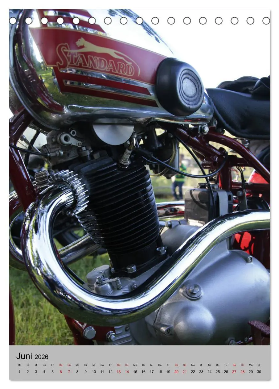 Bild: 9783516420159 | Motorrad Oldtimer - Motoransichten (Tischkalender 2026 DIN A5...