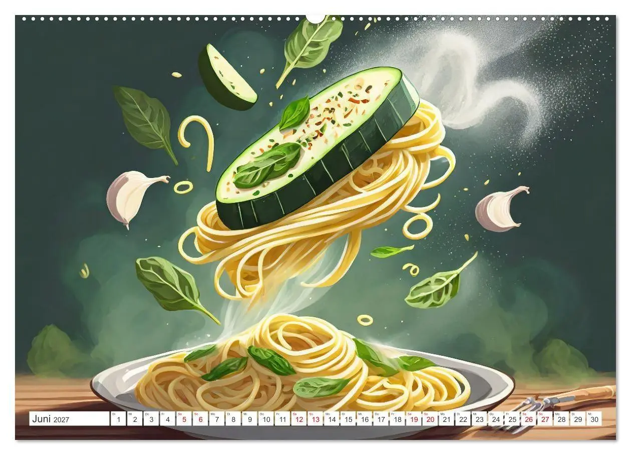 Bild: 9783569200159 | Nudel Varianten (Wandkalender 2027 DIN A2 quer), CALVENDO...