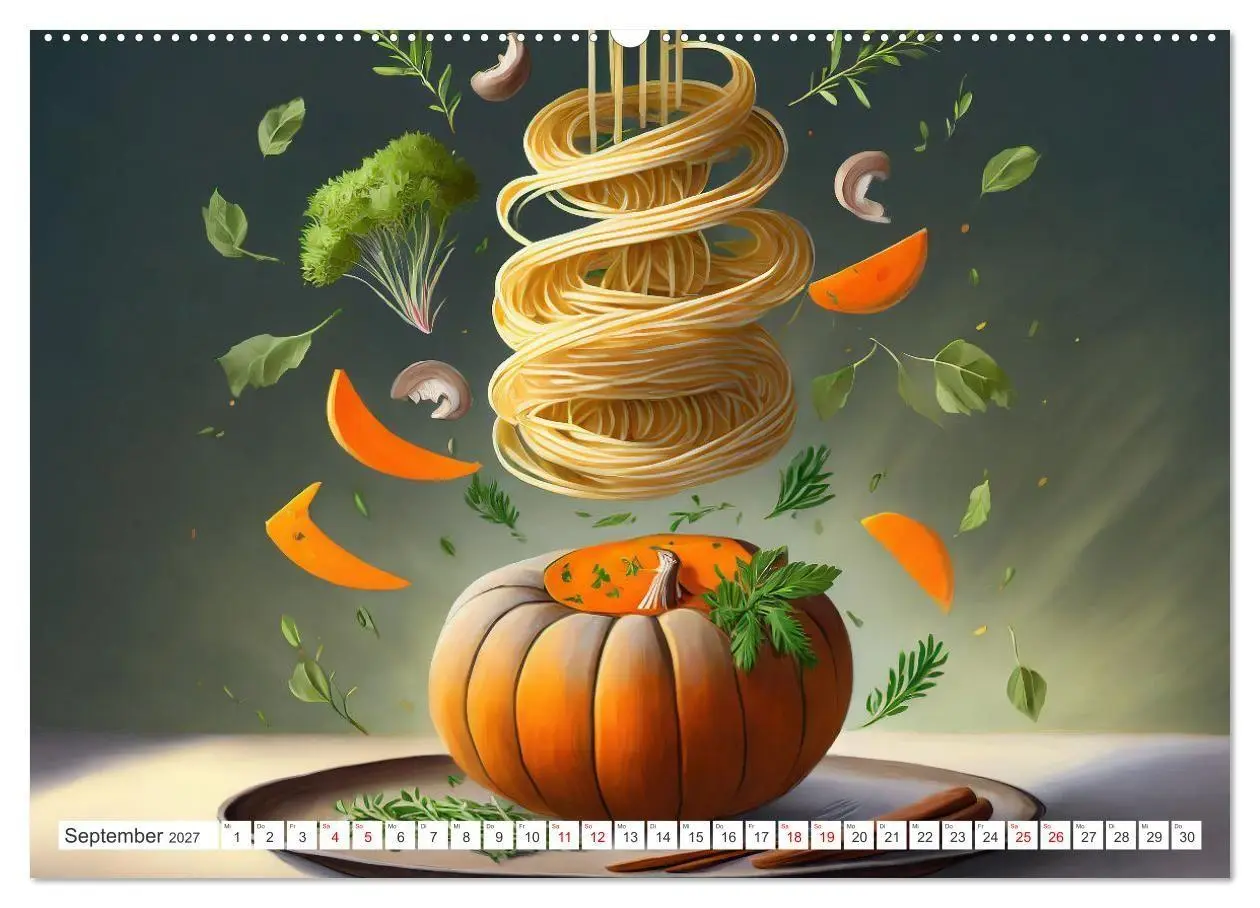 Bild: 9783569200159 | Nudel Varianten (Wandkalender 2027 DIN A2 quer), CALVENDO...