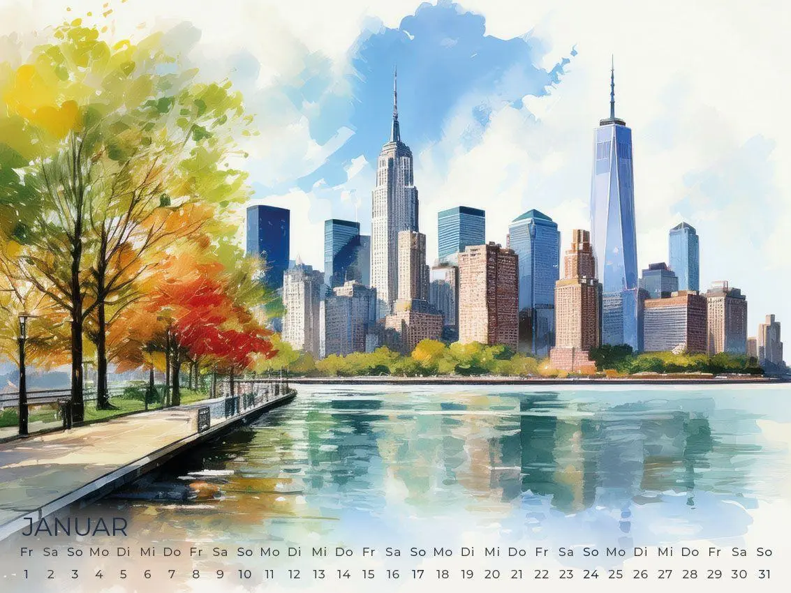 Bild: 9783693570159 | New York Artwork Edition Kalender 2027 | Susanne Pommer (u. a.) | 2027