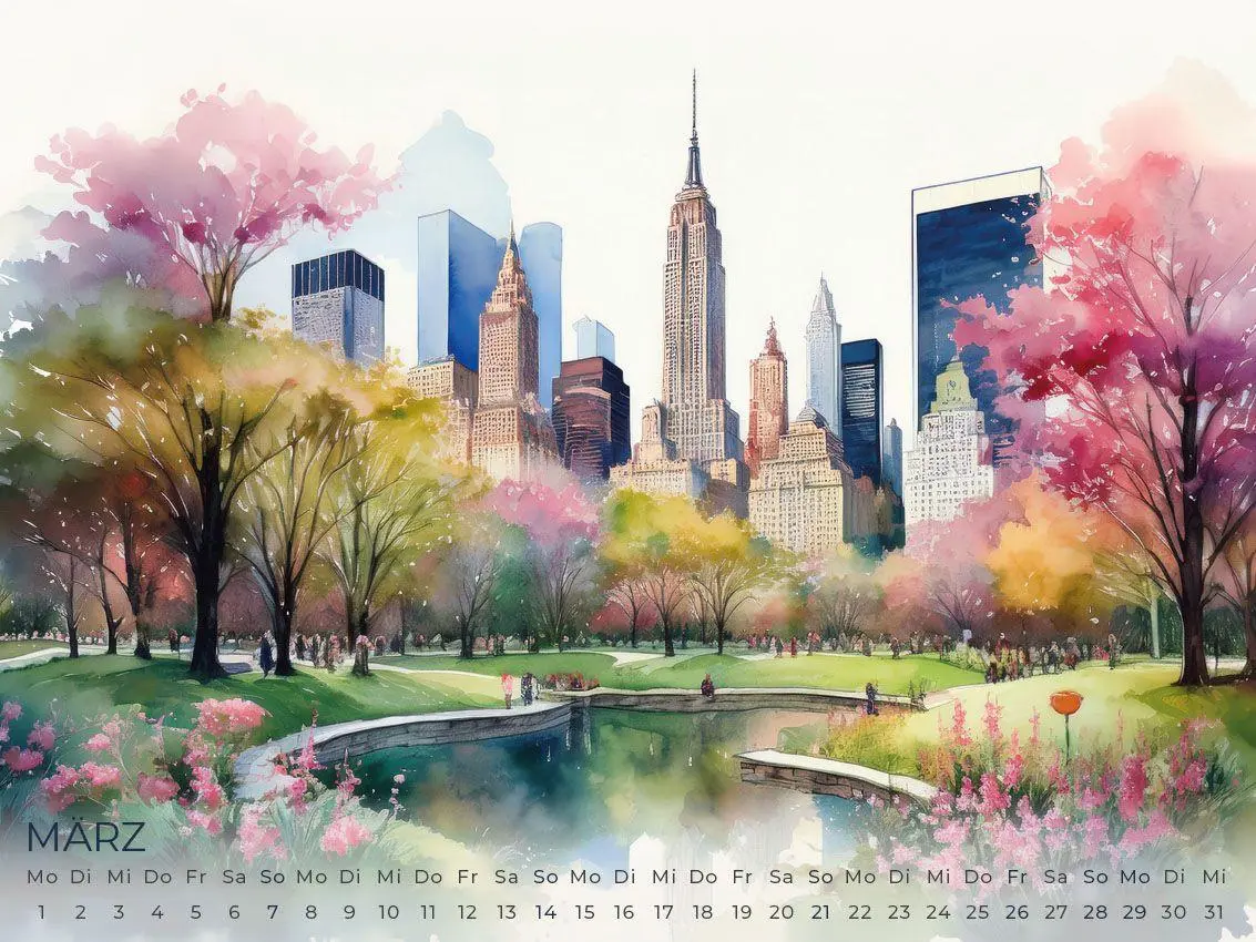 Bild: 9783693570159 | New York Artwork Edition Kalender 2027 | Susanne Pommer (u. a.) | 2027