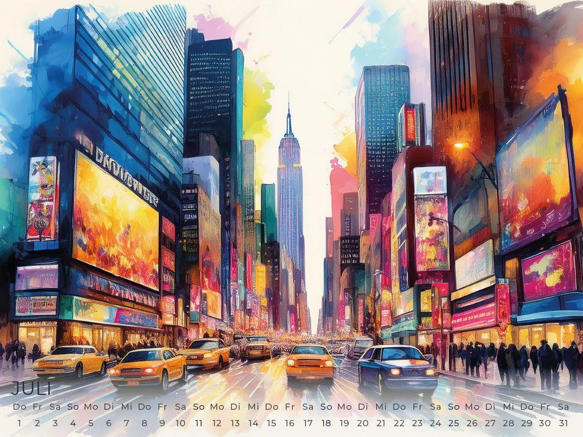 Bild: 9783693570159 | New York Artwork Edition Kalender 2027 | Susanne Pommer (u. a.) | 2027