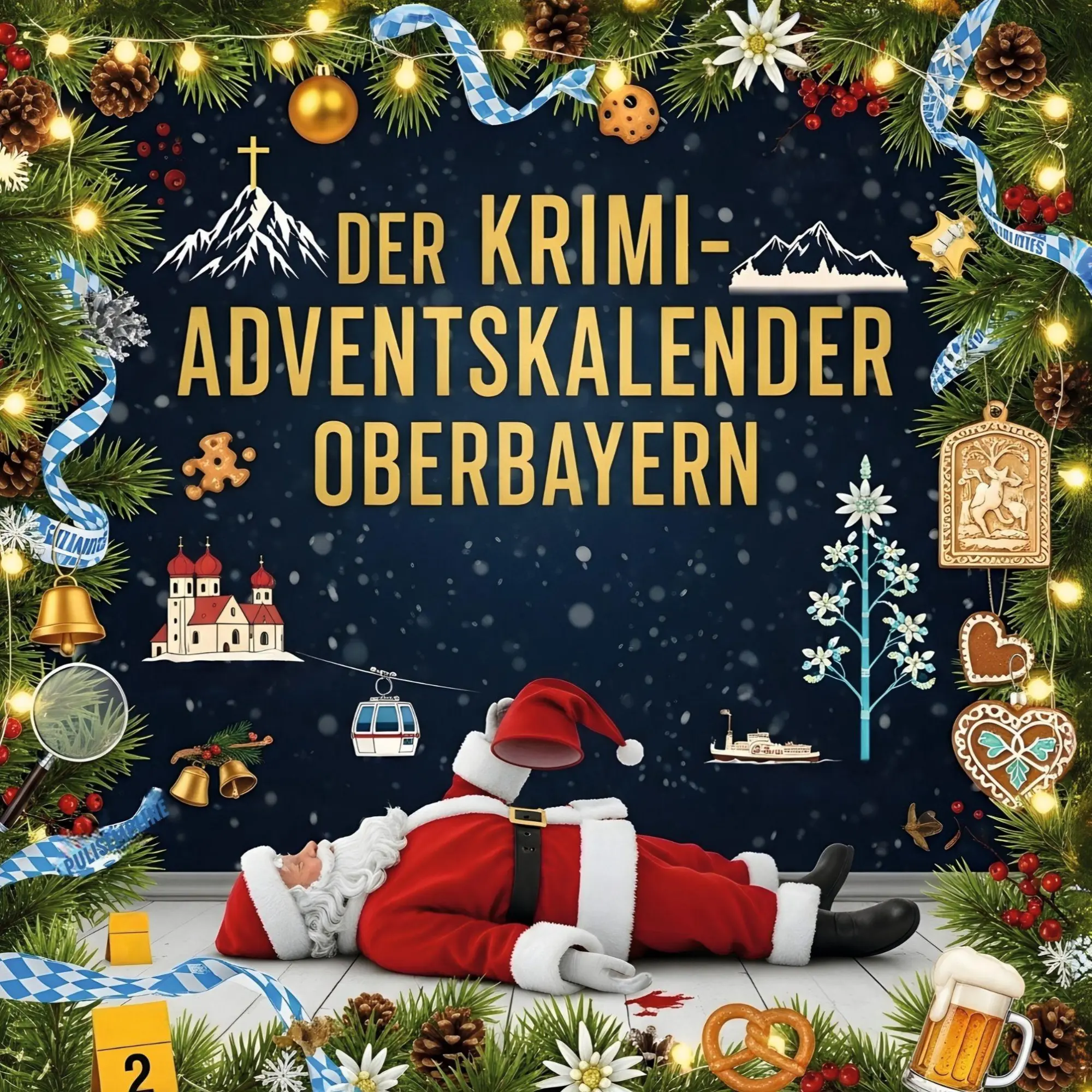 Cover: 9783695310159 | Der Krimi-Adventskalender Oberbayern | Mordsverdächtig in 24 Akten