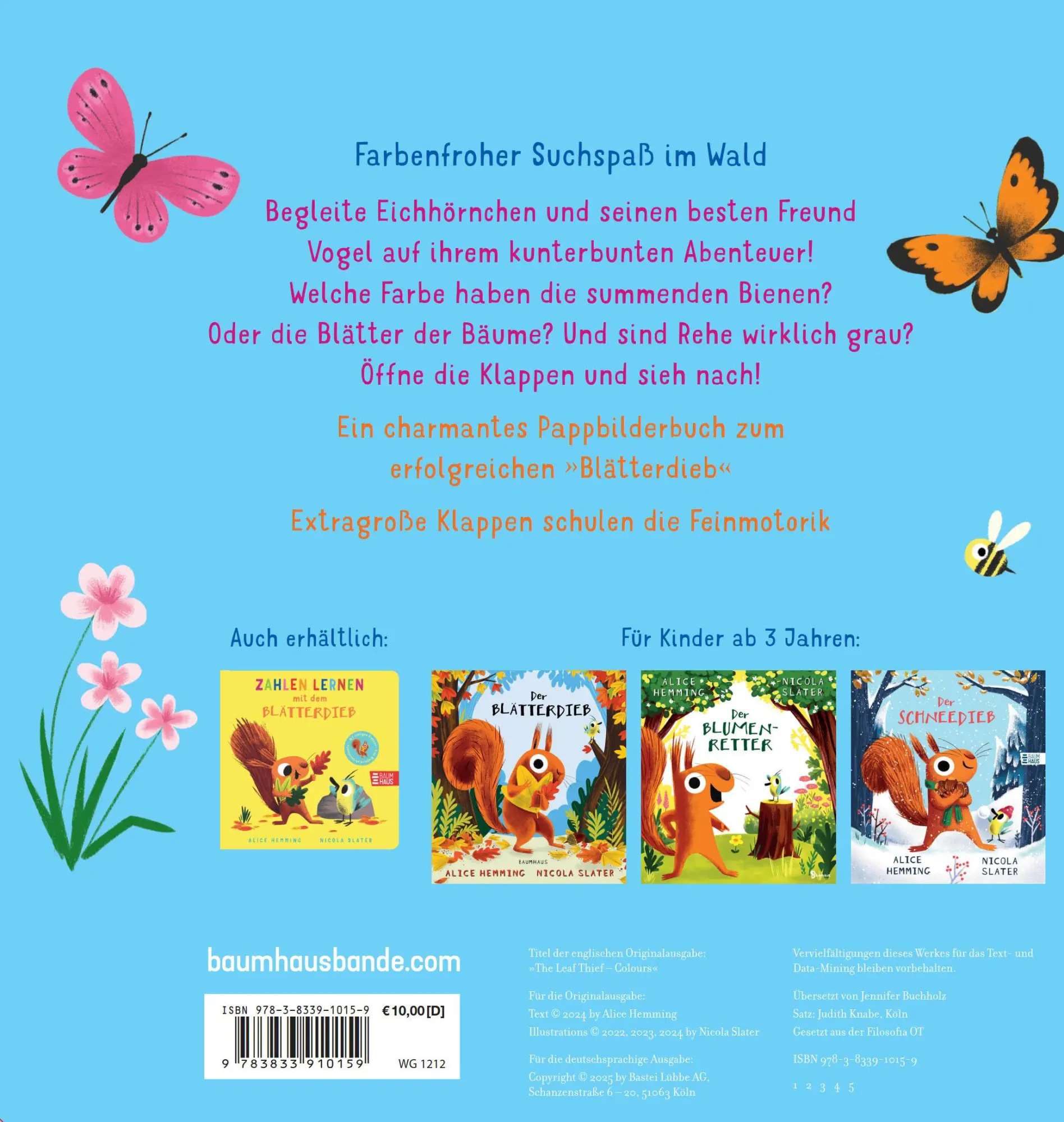 Bild: 9783833910159 | Farben lernen mit dem Blätterdieb | Alice Hemming | Buch | 12 S.