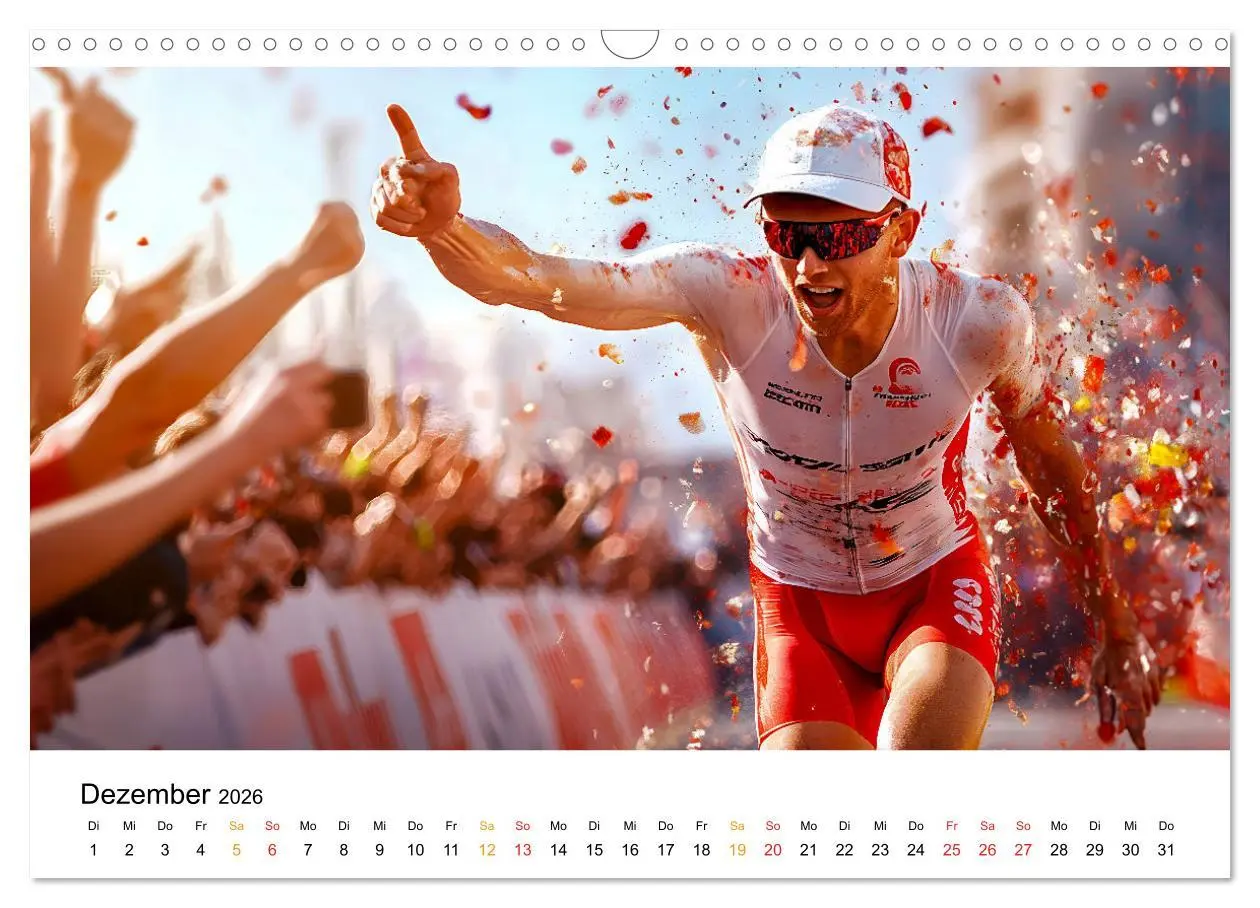 Bild: 9783457320259 | Triathlon Power (Wandkalender 2026 DIN A3 quer), CALVENDO...