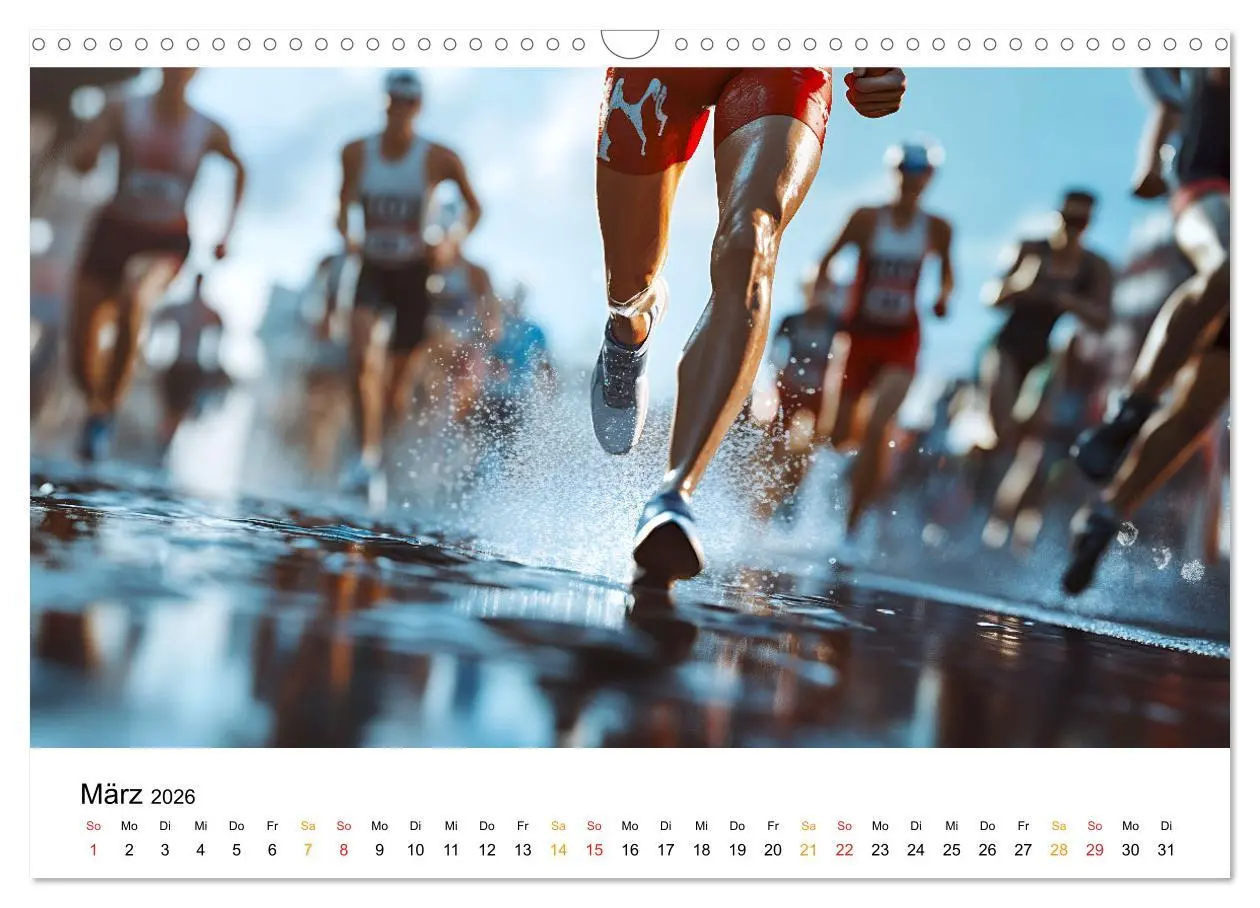 Bild: 9783457320259 | Triathlon Power (Wandkalender 2026 DIN A3 quer), CALVENDO...