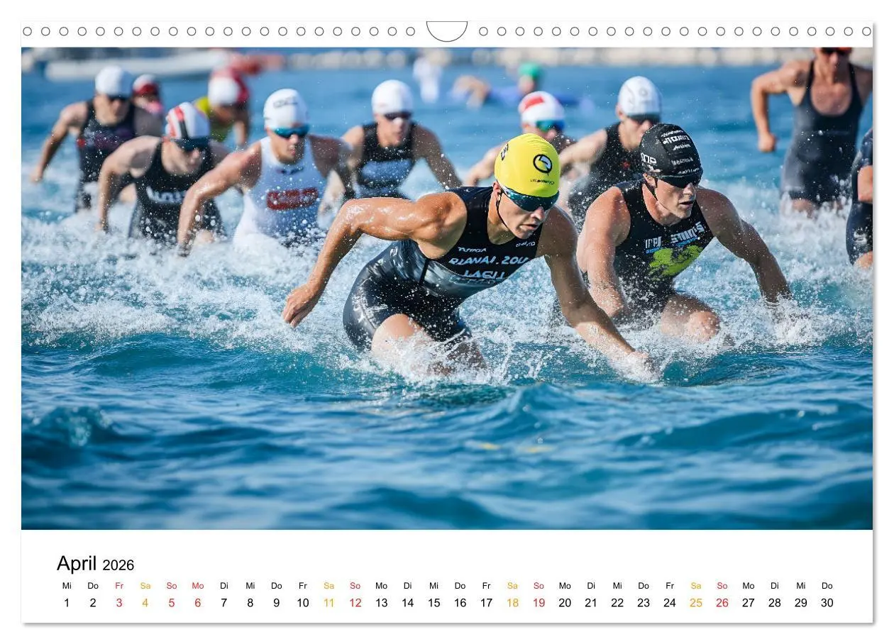 Bild: 9783457320259 | Triathlon Power (Wandkalender 2026 DIN A3 quer), CALVENDO...