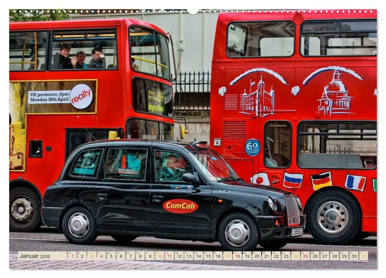 Bild: 9783516030259 | Hallo Taxi - einmal um die Welt (hochwertiger Premium Wandkalender...
