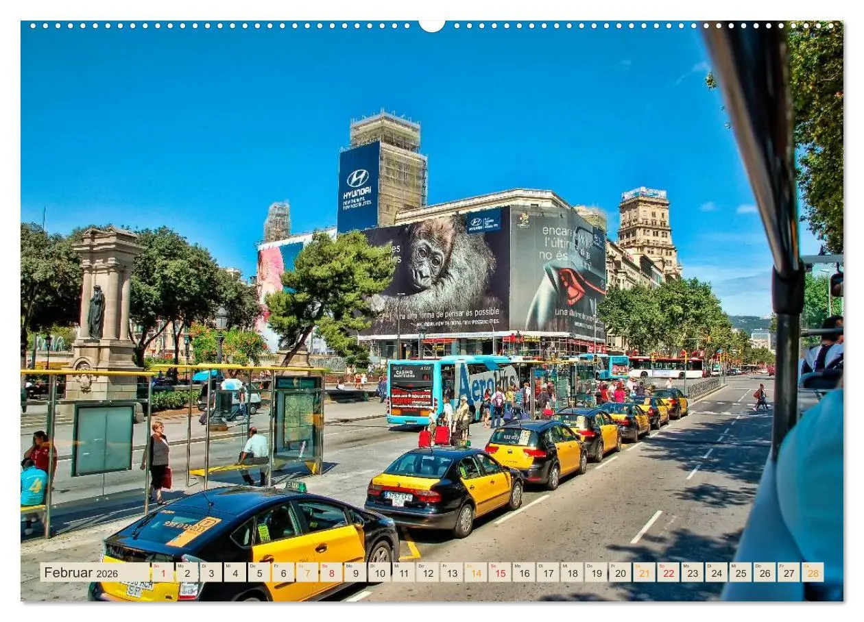 Bild: 9783516030259 | Hallo Taxi - einmal um die Welt (hochwertiger Premium Wandkalender...