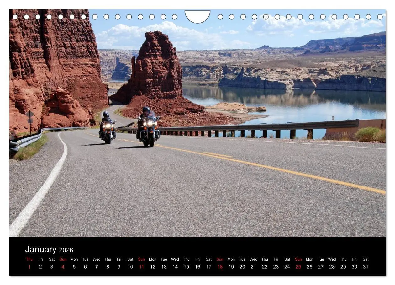 Bild: 9783516580259 | Riding the Wild West - America's Backroads by Motorcycle (Wall...