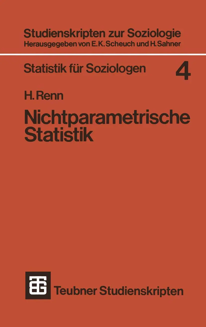Cover: 9783519000259 | Nichtparametrische Statistik | Eine Einführung in die Grundlagen