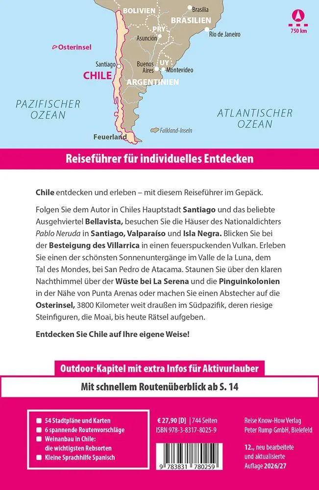 Bild: 9783831780259 | Reise Know-How Reiseführer Chile und die Osterinsel | Malte Sieber