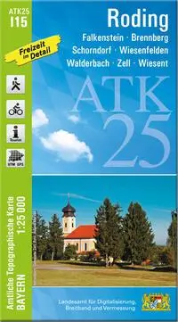Cover: 9783987760259 | ATK25-I15 Roding (Amtliche Topographische Karte 1:25000) | Deutsch