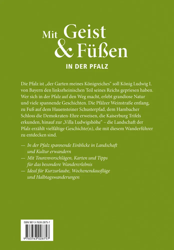 Bild: 9783989050259 | Mit Geist &amp; Füßen. In der Pfalz | Dieter Pahlke (u. a.) | Taschenbuch