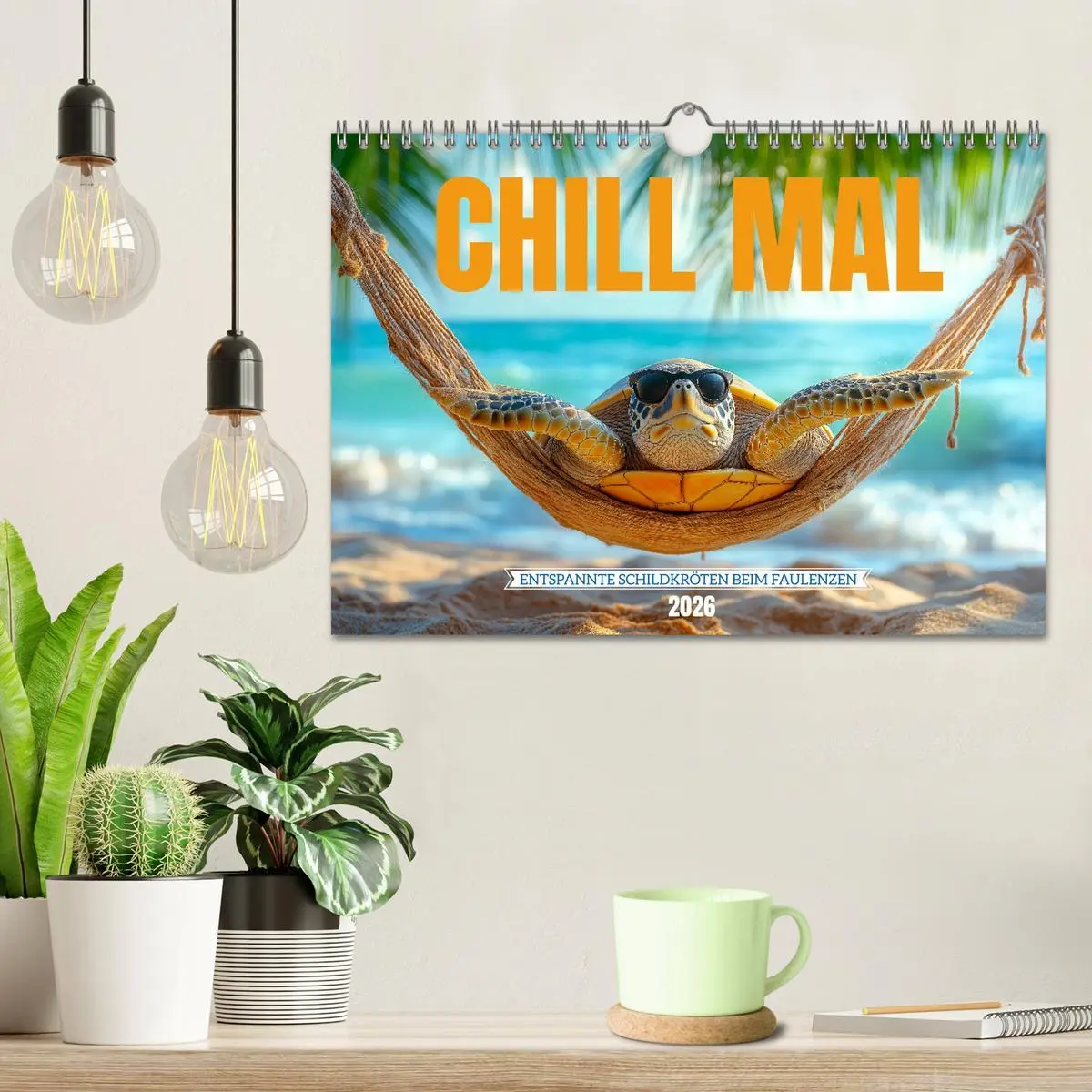 Bild: 9783457310359 | CHILL MAL - Entspannte Schildkröten beim Faulenzen (Wandkalender...