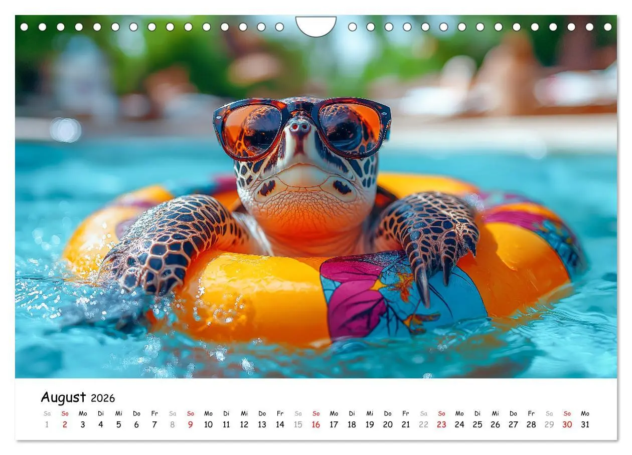 Bild: 9783457310359 | CHILL MAL - Entspannte Schildkröten beim Faulenzen (Wandkalender...
