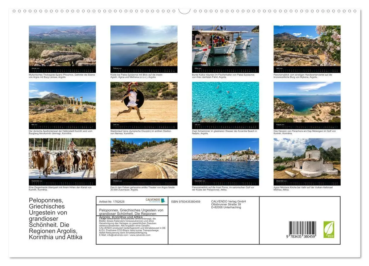 Bild: 9783435380459 | Peloponnes, Griechisches Urgestein von grandioser Schönheit. Die...