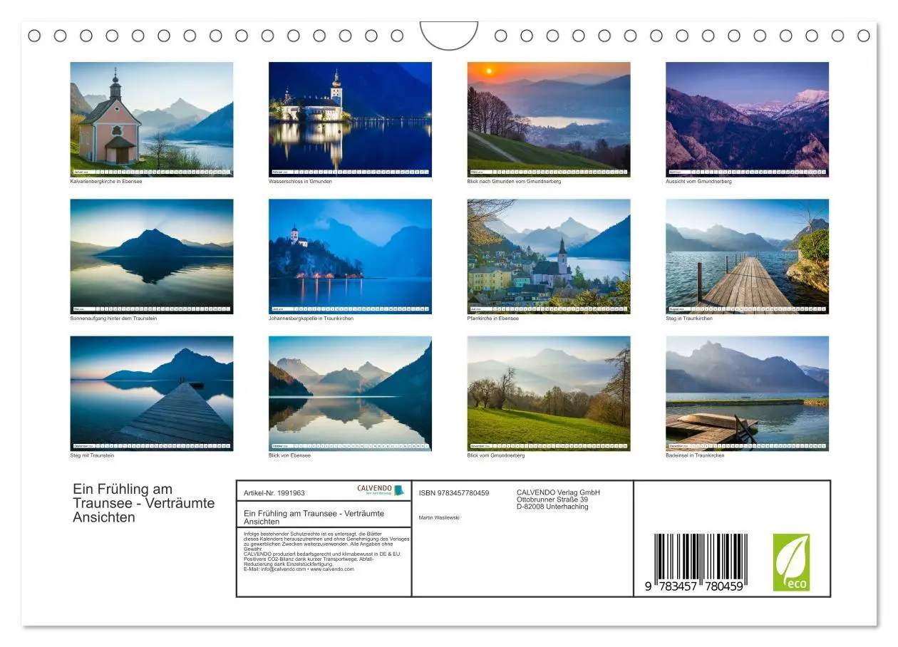 Bild: 9783457780459 | Ein Frühling am Traunsee - Verträumte Ansichten (Wandkalender 2026...