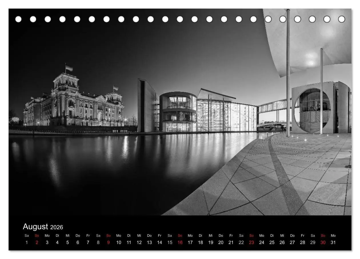 Bild: 9783516180459 | Berlin Monochrome (Tischkalender 2026 DIN A5 quer), CALVENDO...