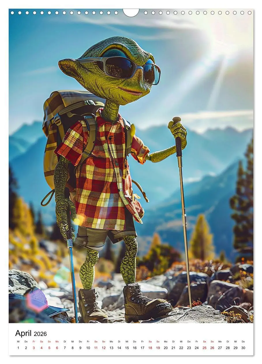 Bild: 9783516250459 | Aliens im Urlaub (Wandkalender 2026 DIN A3 hoch), CALVENDO...