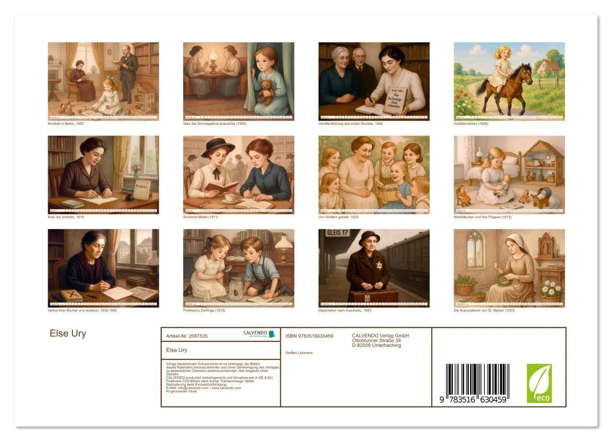 Bild: 9783516630459 | Else Ury (Wandkalender 2026 DIN A4 quer), CALVENDO Monatskalender