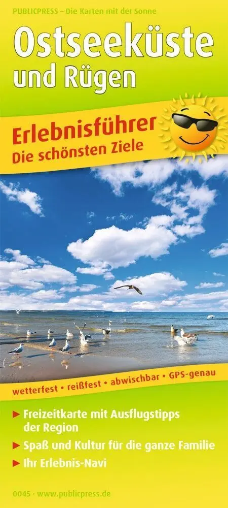 Cover: 9783747300459 | Publicpress Erlebnisführer Ostseeküste und Rügen 1:160.000 | Deutsch