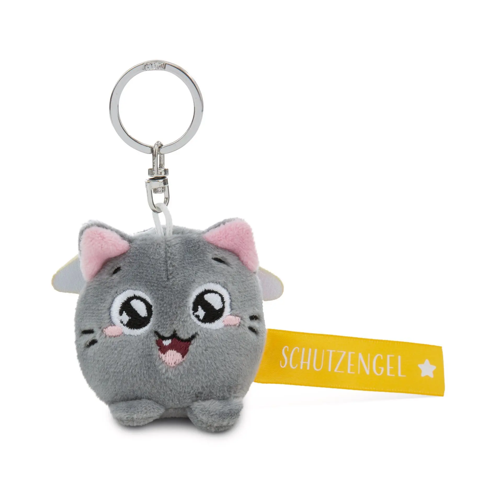 Cover: 4012390620559 | Nici 62055 Schlüsselanhänger Katze Schutzengel! gelb 5cm an | 62055