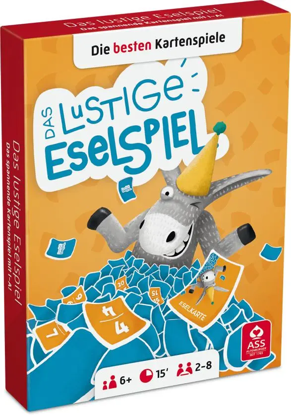 Cover: 4042677720559 | Das lustige Eselspiel in Stülpschachtel | GmbH | Spiel | 110 Karten Cover: 4042677720559 | Das lustige Eselspiel in Stülpschachtel | GmbH | Spiel | 110 Karten