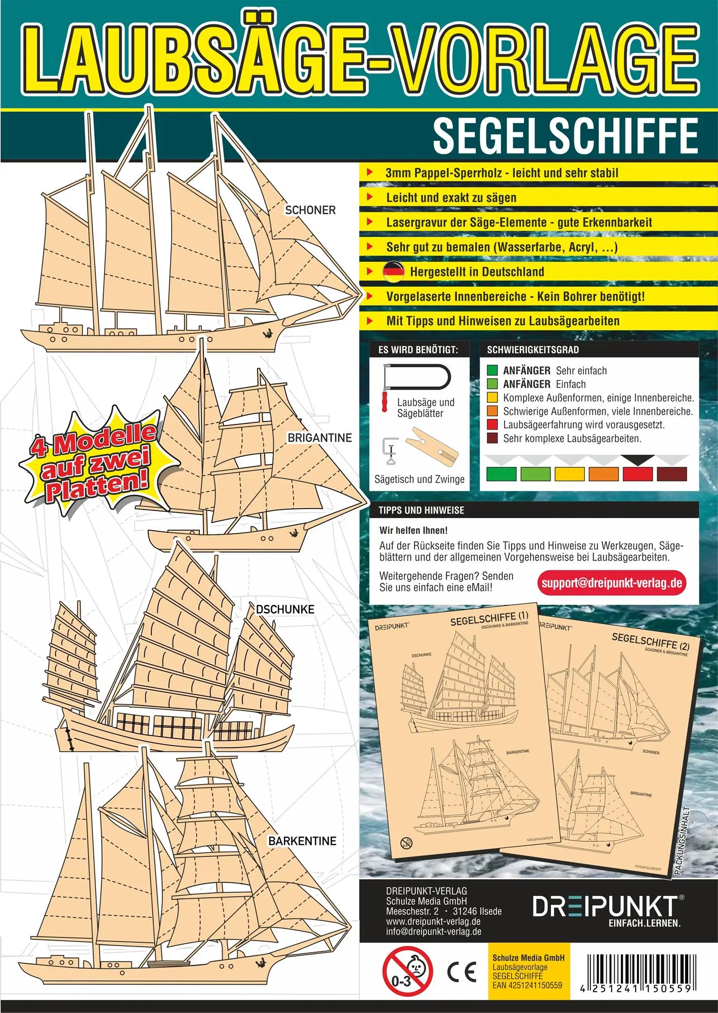 Cover: 4251241150559 | Laubsägevorlage Segelschiffe | Schulze Media GmbH | Deutsch | 2020