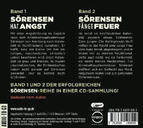 Bild: 9783965190559 | Sörensen hat Angst / Sörensen fängt Feuer,2 MP3-CD | Sven Stricker