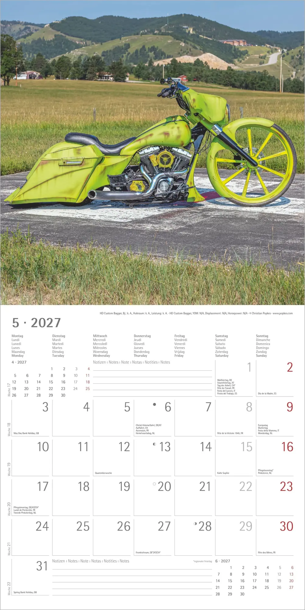 Bild: 4069095010659 | Harleys 2027 | Neumann Verlage GmbH &amp; Co KG | Kalender | 14 S. | 2027