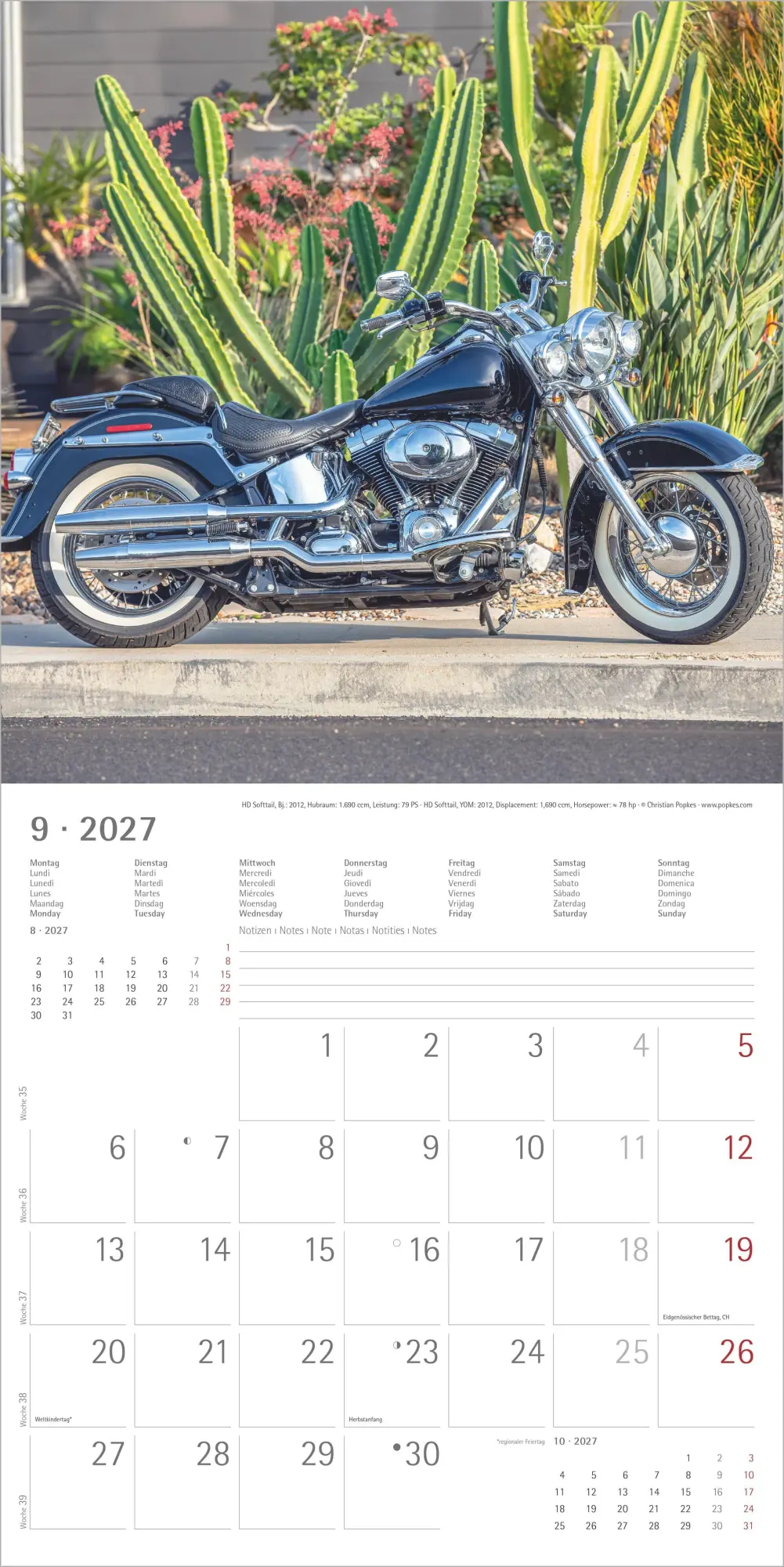 Bild: 4069095010659 | Harleys 2027 | Neumann Verlage GmbH &amp; Co KG | Kalender | 14 S. | 2027