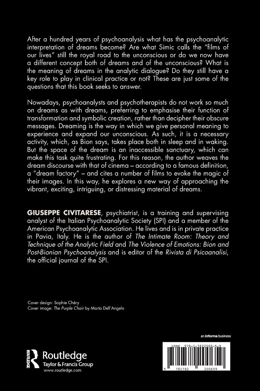 Rückseite: 9781782200659 | The Necessary Dream | Giuseppe Civitarese | Taschenbuch | Englisch