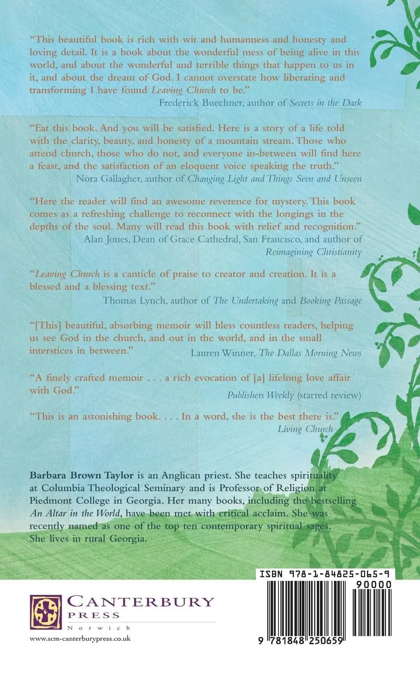 Rückseite: 9781848250659 | Leaving Church | A Memoir of Faith | Barbara Brown Taylor | Buch