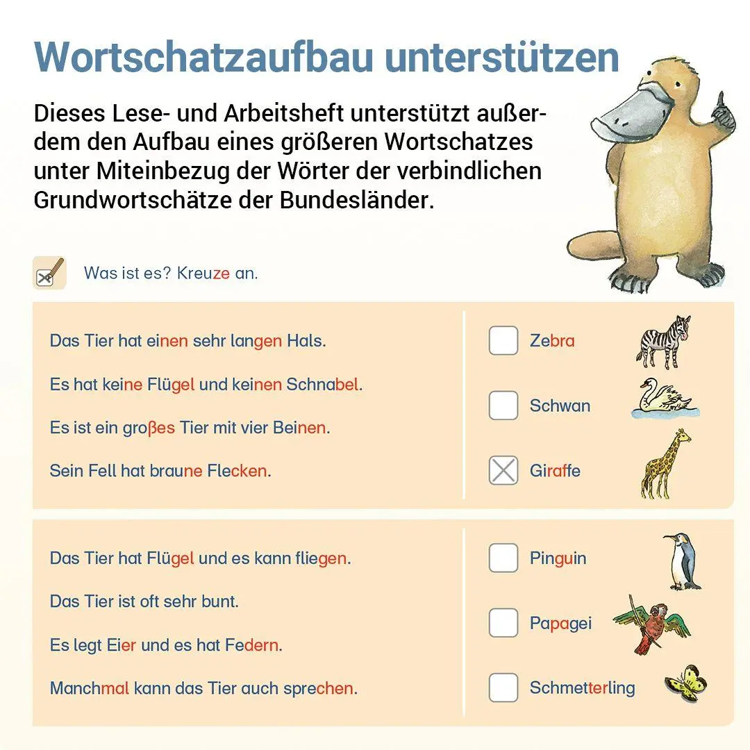 Bild: 9783619120659 | Lesen mit Rico Schnabel, Heft 5: Einfache Texte - silbierte Ausgabe