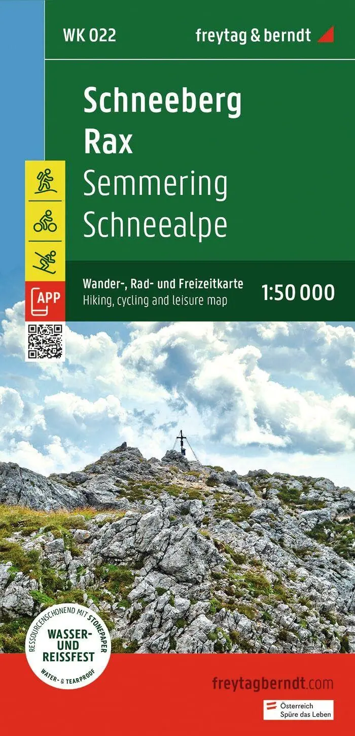 Cover: 9783707920659 | freytag &amp; berndt Wanderkarte WK 022 Schneeberg - Rax, Semmering -...
