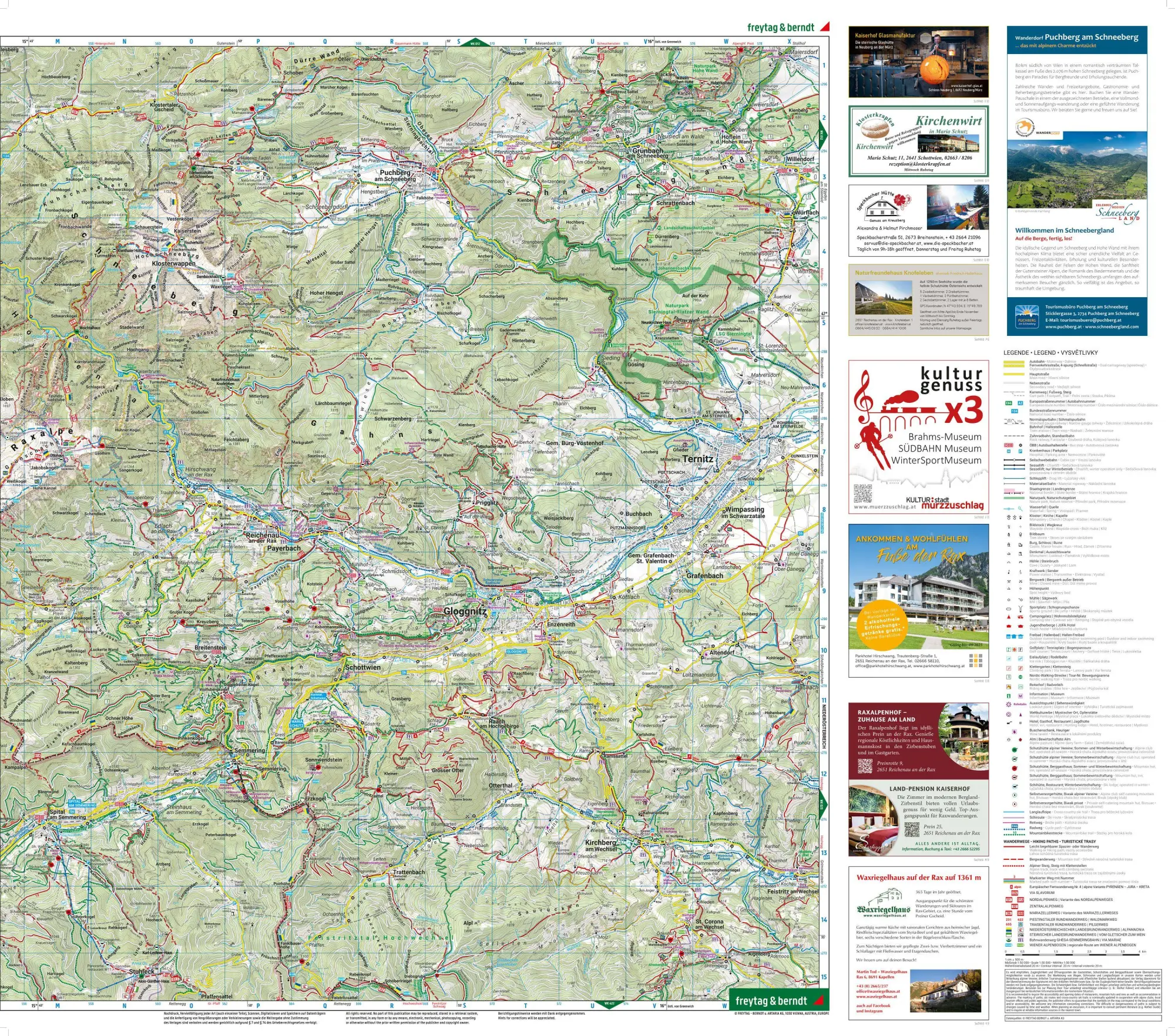 Bild: 9783707920659 | freytag &amp; berndt Wanderkarte WK 022 Schneeberg - Rax, Semmering -...
