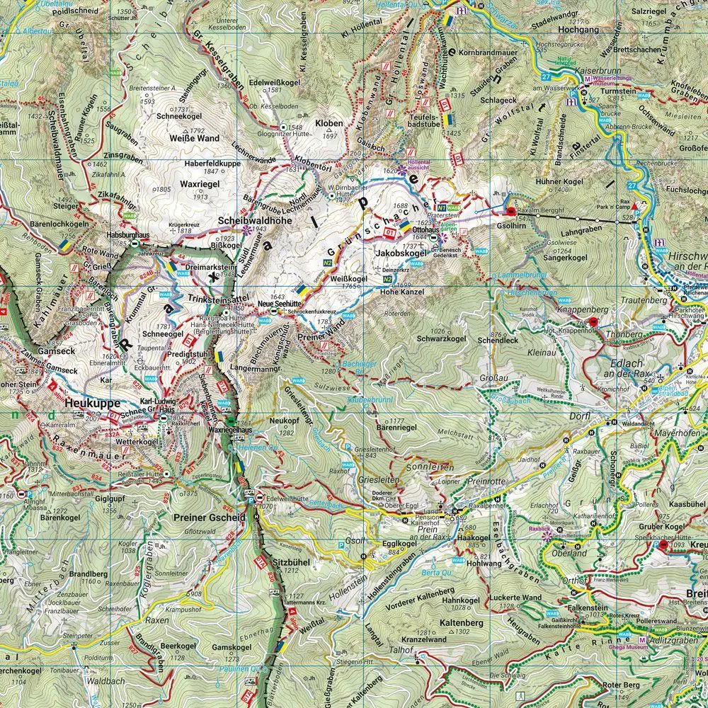 Bild: 9783707920659 | freytag &amp; berndt Wanderkarte WK 022 Schneeberg - Rax, Semmering -...
