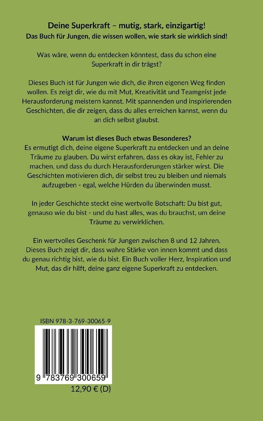 Rückseite: 9783769300659 | Deine Superkraft - mutig, stark, einzigartig! | Daniel Schmalhaus