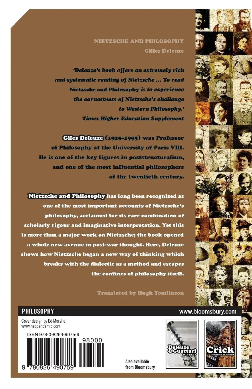 Rückseite: 9780826490759 | Nietzsche and Philosophy | Gilles Deleuze | Taschenbuch | Englisch